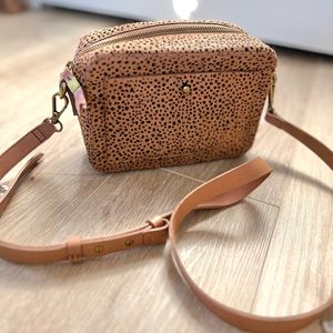 Madewell Calf Hair Animal Print Crossbody
